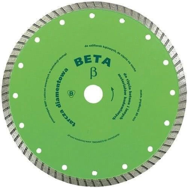 Turbo diamantový kotúč BETA 180x22,2mm