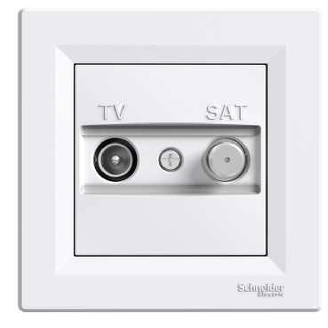 TV-SAT terminal socket, 1 dB, EPH3400121, Schneider Electric (Schneider Electric, Asfora, white)