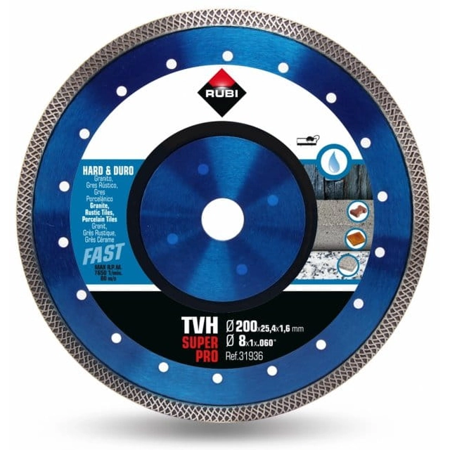 TVH deimantinis diskas 250 SUPERPRO Rubi 31937