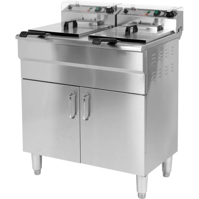 TWO-CHAMBER FRYER 2x17,5L WITH YATO CABINET YG-04638 YG-04638