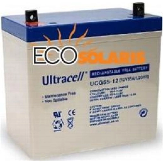 UCG 12V 55Ah ultračlánková gélová batéria