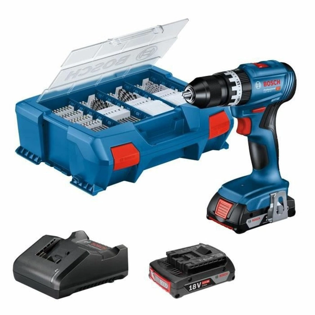 Ударний дриль BOSCH GSB 18V-45 82 Деталі 45 Нм