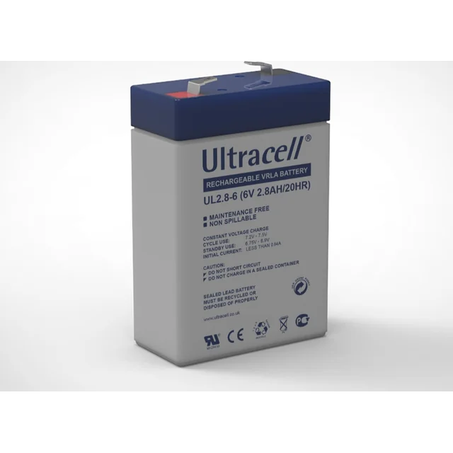 Ultracell AGM -akku ULTRACELL UL 6V 2.8Ah