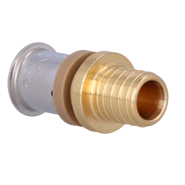 ultraPRESS/Push transition brass fitting -16/18.2