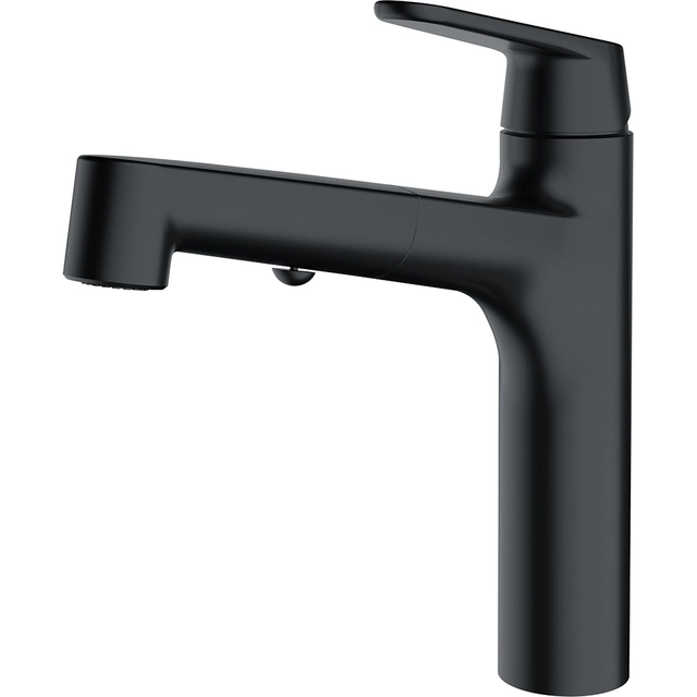 Umyvadlový faucet Franke Lift, s výsuvnou sprchou, černý matný