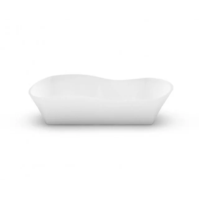 Umywalka kamienna Aura Amida, 68x27 cm, biała