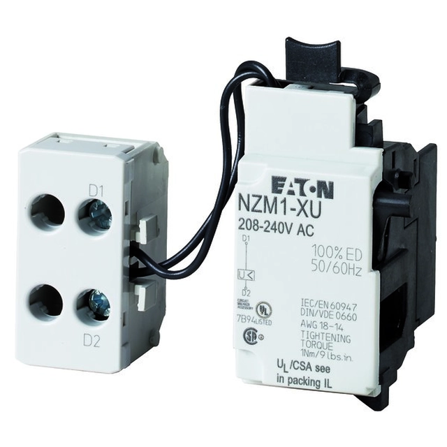 Undervoltage release with terminal block NZM1-XU208-240AC