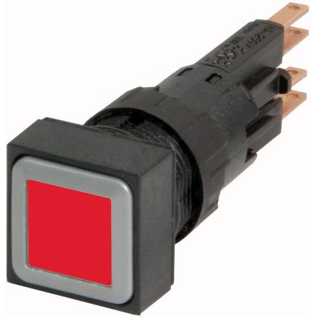 Unidad de botón Eaton Red con retroiluminación y retorno automático Q18LT-RT (089776)