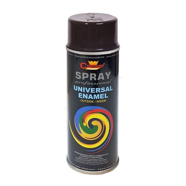 Universal emalje spray Champion Professional sort glans 400ml