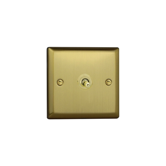 Universal lever switch 10A 230V - ground gold