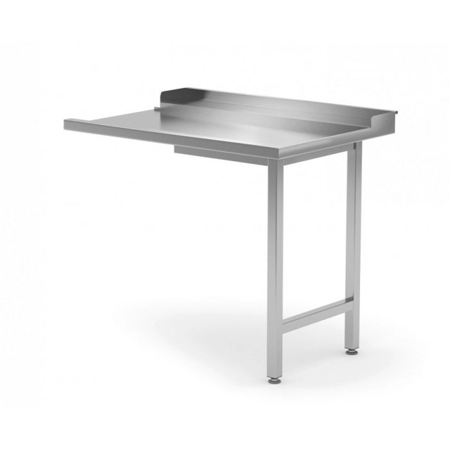 Unloading table for dishwashers on two legs - right 1000 x 700 x 850 mm POLGAST 239107-P 239107-P