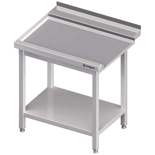 Unloading table (L) | with STALGAST dishwasher shelf | 1400x750x880 mm | welded