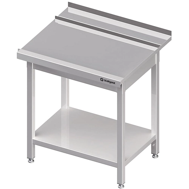 Unloading table (P) with shelf for dishwasher STALGAST 1300x750 | Stalgast