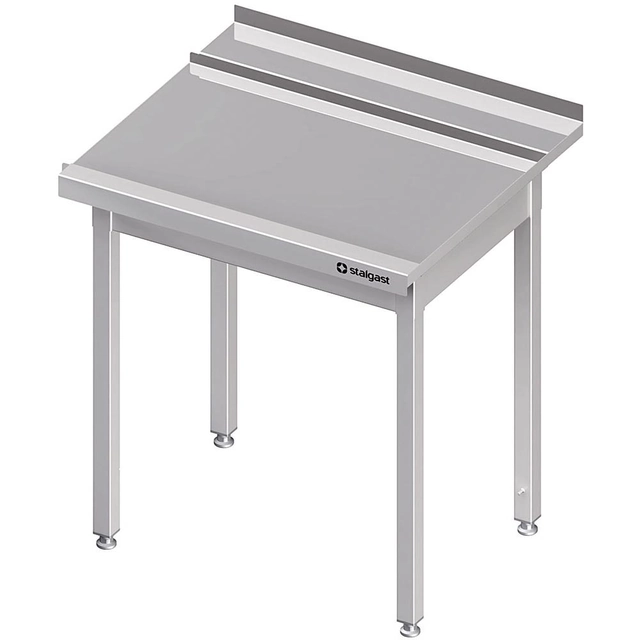 Unloading table (P), without shelf, for SILANOS dishwasher 1300x755x880 mm, welded