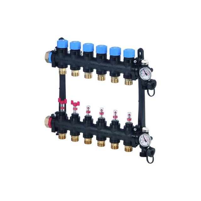 Uponor Vario M manifold med FM flowmåler 12XG3/4 EURO