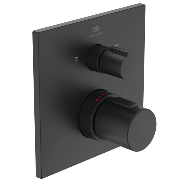 Upper part for bath-shower faucet Ideal Standard, Ceratherm C100 Silk Black matte black