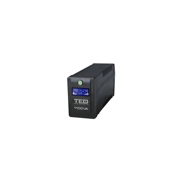 UPS 1100VA/600W LCD Line Interactive AVR 4 schuko Zarządzanie USB TED Electric TED001573