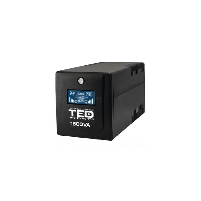 UPS 1600VA/900W LCD Line Interactive AVR 4 schuko USB Management TED Electric TED001597