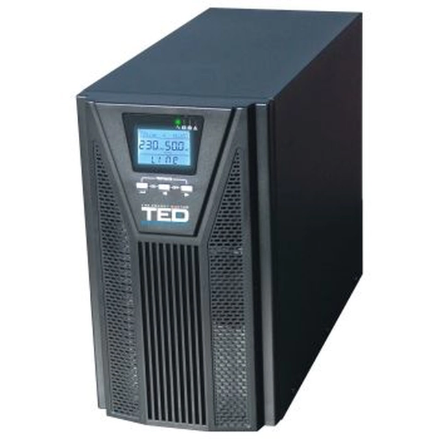 UPS 3000VA Online, διπλή μετατροπή, διαχείριση,4 schuko,A0114955