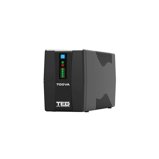 UPS 700VA/400W LED Line Interactive AVR 2 schuko TED Électrique TED003966