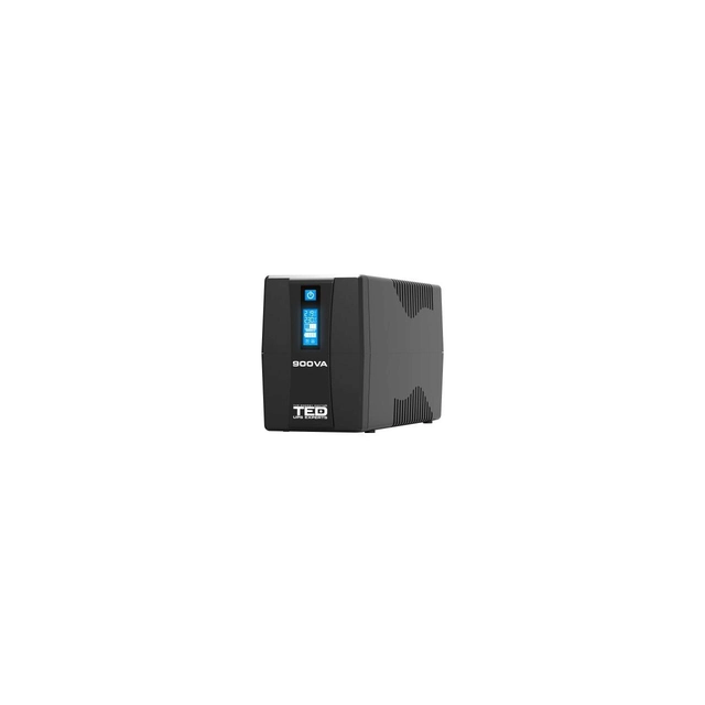 UPS 900VA/500W LCD Line Interactieve AVR 2 schuko USB-beheer TED Electric TED003942