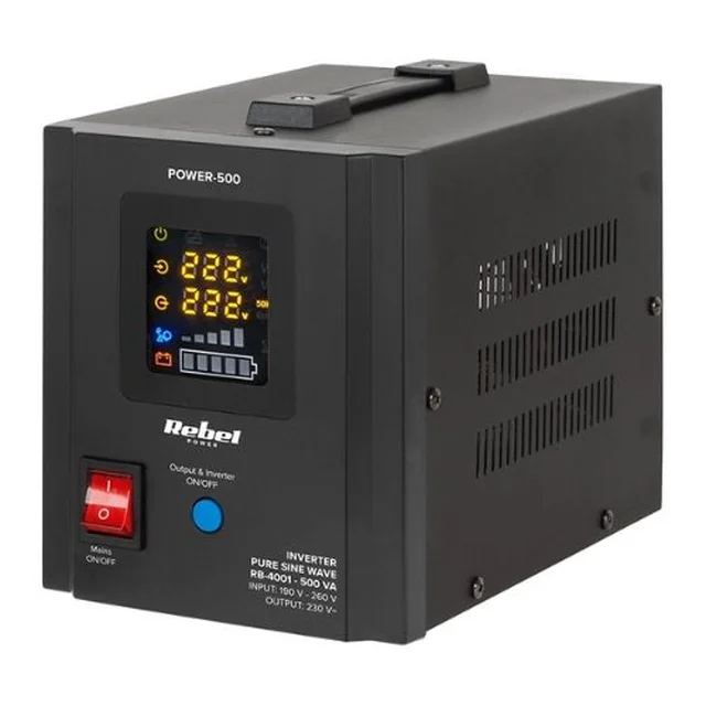 UPS Central Térmica Pure Sinus 500VA/300W 12V - REBEL RB-4001