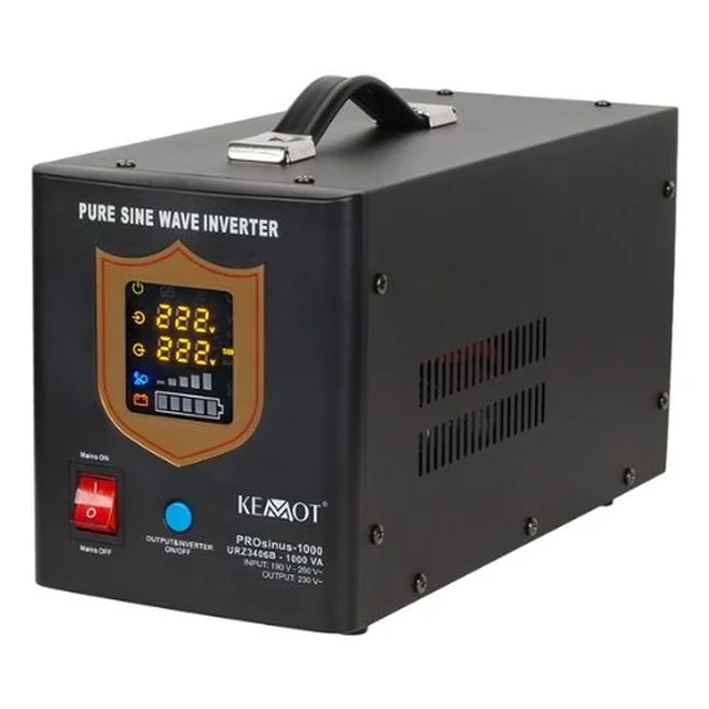 UPS central térmica sinusoidal pura 1000VA/700W 12V - KEMOT URZ3406B