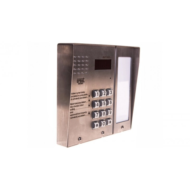 URMET Digital intercom-panel med knappsats Matibus SE rostfritt stål silver 1052/101D