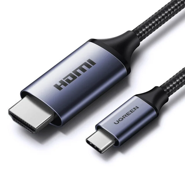 USB-C — HDMI adaptera kabelis 2.1 8K 60Hz 1.5m pelēks