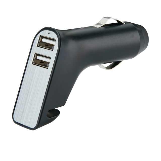 USB car charger, safety hammer, seat belt cutter