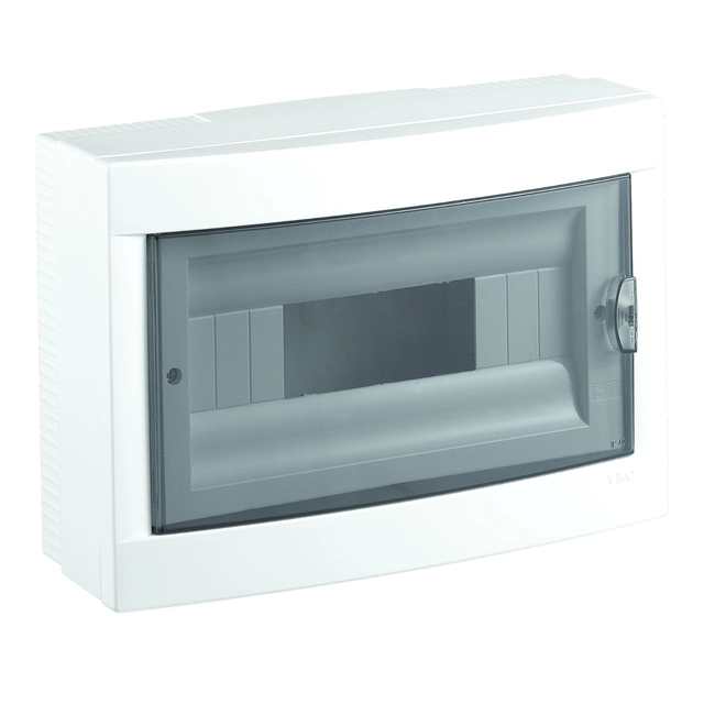 Utanpåliggande ställverk 12 modul-(1x12) IP40 Viko Panasonic transparent dörr