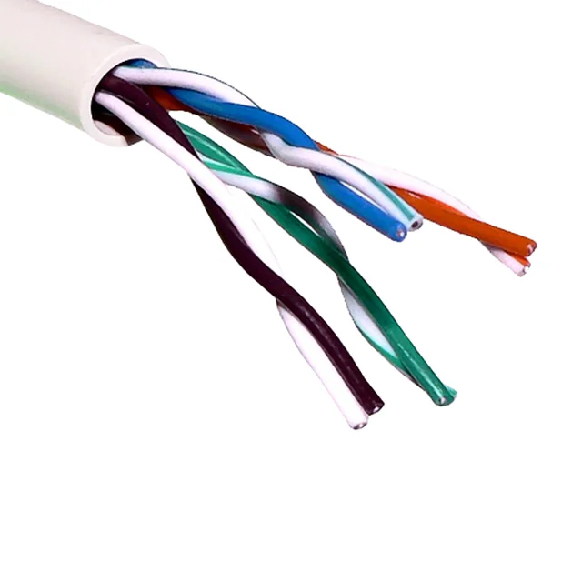 UTP-kabel, cat 5E, KOPER 100%, 305m, 4x2x24 AWG - eRaya NET5EUT-305