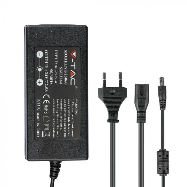 V-TAC adapter napajanja 60 W 12 V DC, IP44