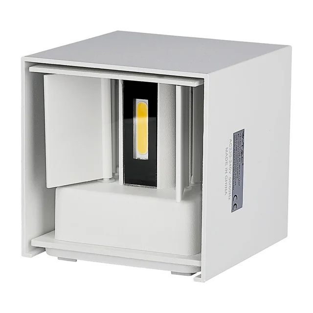V-TAC LED nástěnné svítidlo BRIDGELUX UP/DOWN, 5 W, 700 lm, bílý - venkovní