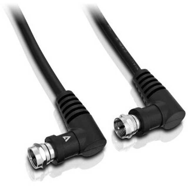 V7 Mounted coaxial cable 3m Black