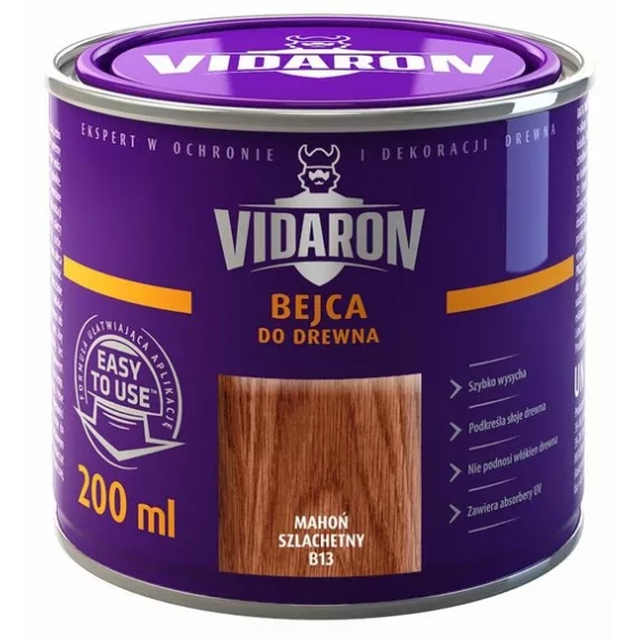 Vääris mahagon puidupeits 0,2l VIDARON B13