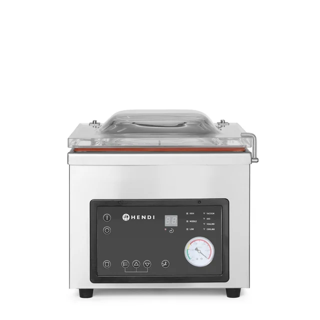 Vacuum packing machine - chamber, HENDI, Profi Line, sealing bar 300 mm, 230V/370W, 380x503x(H)444mm