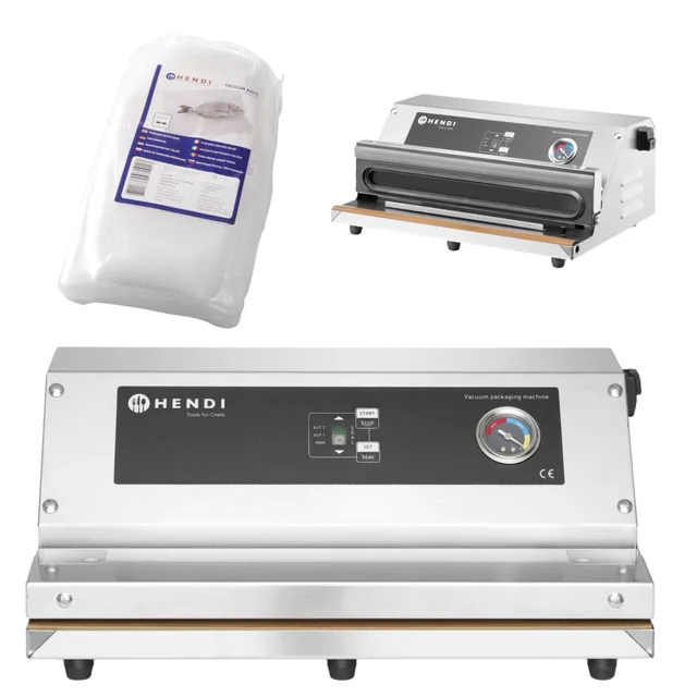 Vacuum Packing Machine Sealer 35 Cm 250W 230V Hendi 970362 + 100 Bags