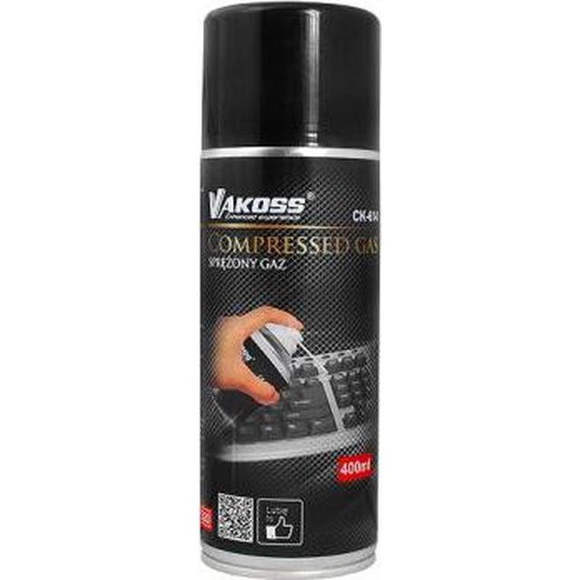 Vakoss Ar comprimido para remoção de poeira 400 ml (CK-664)