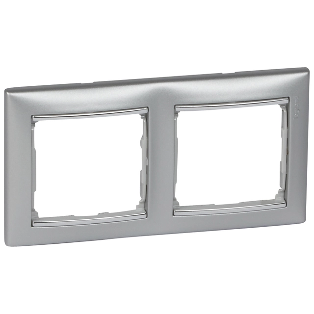 Valena frame 2-násobný Silver metallic/silver strip