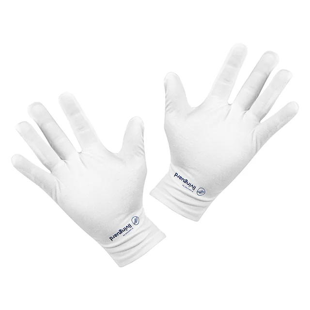 Valkoiset hanskat hanskat L (pari)