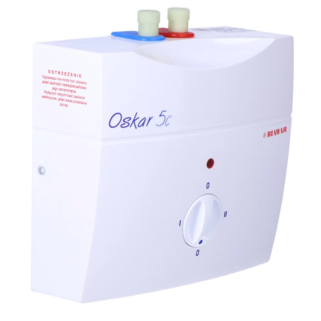 vandvarmer OP-5C elektrisk flow - enfaset OSKAR, tryk, under håndvasken