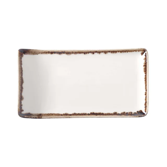 Vanilla serving plate 215x120 mm