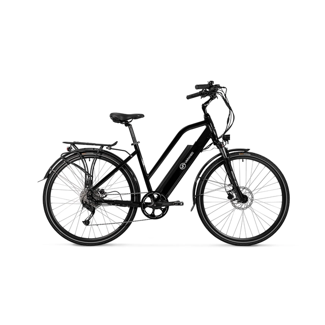 Varaneo Women&#39;s Trekking Sport bicicleta elétrica preta;14,5 Ah/522 o que; rodas 700*40C (28")