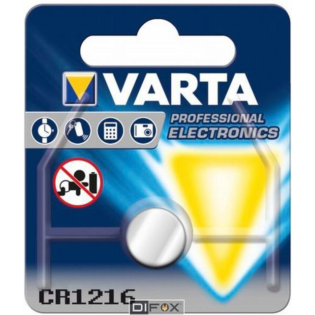 Varta akkumulátor elektronika CR1216 1 db.