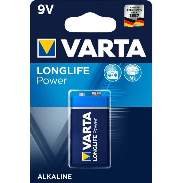 Varta LongLife Maitinimo Baterija 9V Blokas 50 vnt.