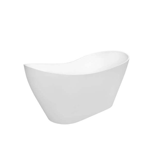 Vasca da bagno freestanding Besco Viya Bianco Opaco 170 + grafite click-clack pulita dall'alto - Sconto aggiuntivo di 5% per il codice BESCO5