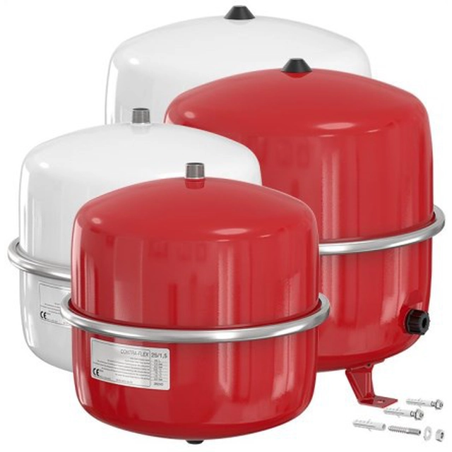 Vaso de expansão Flamco Flexcon 50L 3/4&quot; 6bar aquecimento vermelho