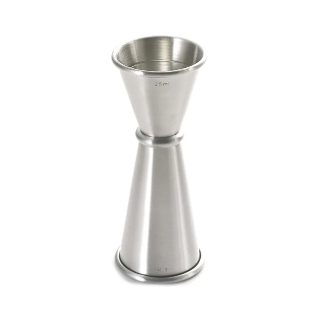 Vaso medidor de bartender de acero 25x50 ml