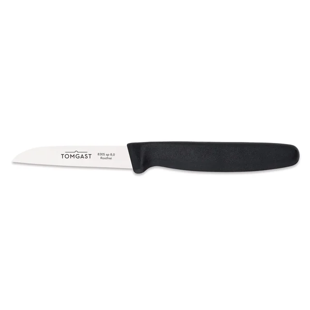 Vegetable knife, length 8 cm, black